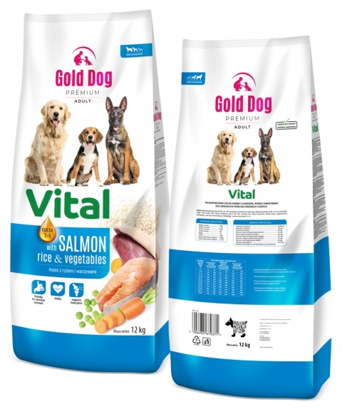 Karma dla Owczarka Gold Dog Premium Vital Salmon & Rice 12kg