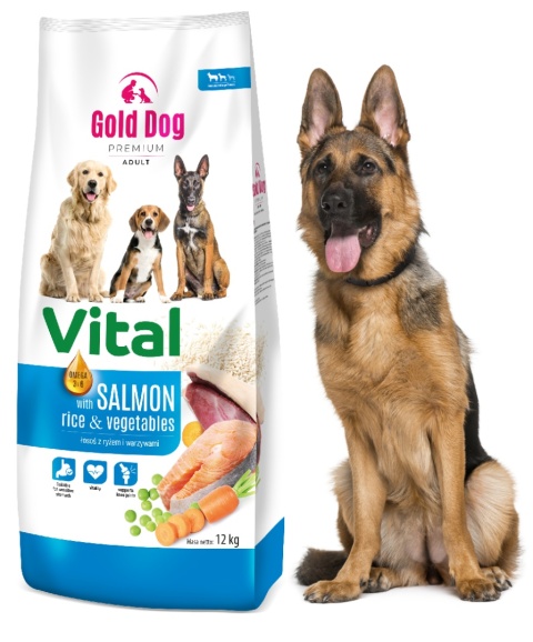 Karma dla Owczarka Gold Dog Premium Vital Salmon & Rice 12kg