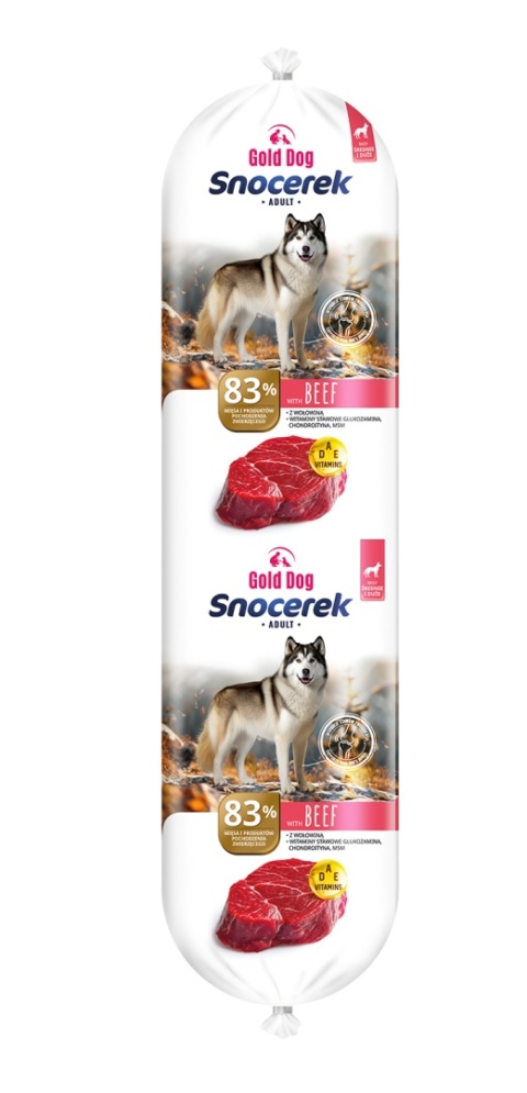 Gold Dog Snocerek Beef Wołowina Baton 10x900g(9kg)