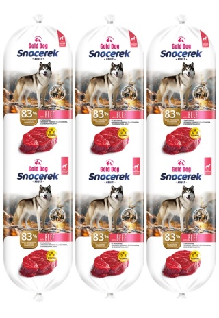 Gold Dog Snocerek Beef Wołowina Baton 10x900g(9kg)