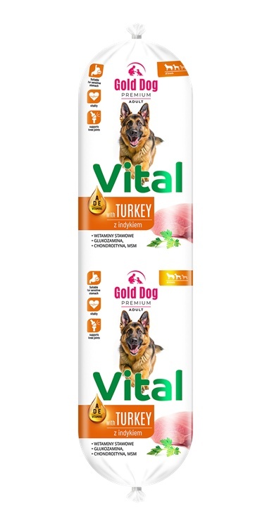 Gold Dog Vital Turkey Indyk Baton 10x900g(9kg)