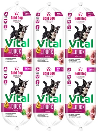 Gold Dog Vital Duck Kaczka Baton 10x900g(9kg)