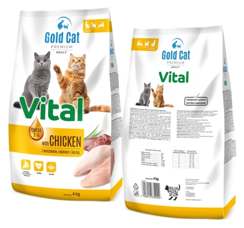 Karma dla kota Gold Cat Vital Adult z Kurczakiem