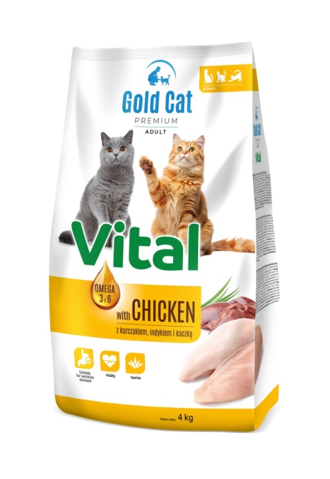 Karma dla kota Gold Cat Vital Adult z Kurczakiem