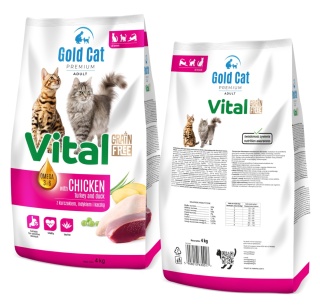Karma dla kota Gold Cat Vital Adult Grain Free z Kurczakiem