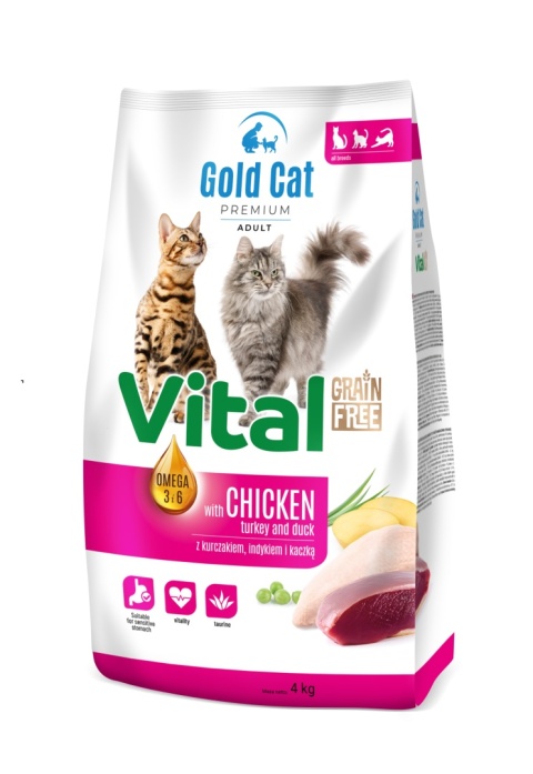 Karma dla kota Gold Cat Vital Adult Grain Free z Kurczakiem