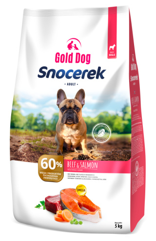 Karma dla psa Gold Dog Snocerek Beef & Salmon Small Breeds 5kg wołowina bez drobiu