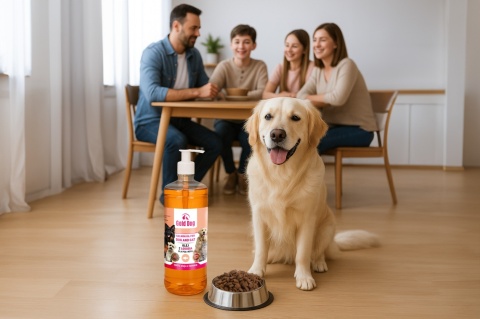 Olej z Łososia 1l dla psa i kota Gold Dog